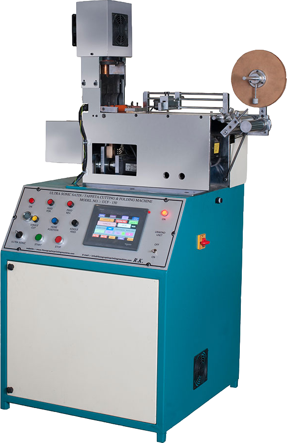 Ultra Sonic Garment Tape Label Cutting & Creasing Machine