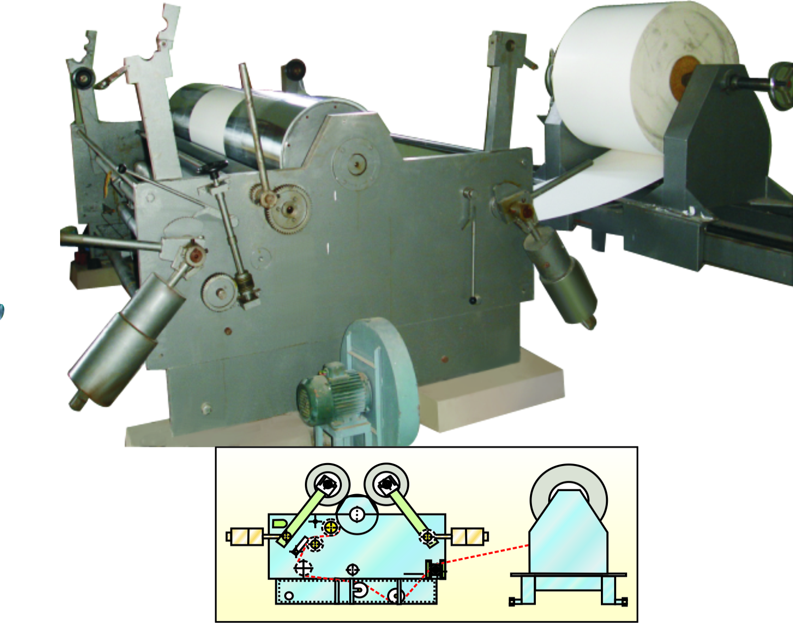 Roll to Roll Drum Slitter Machine
