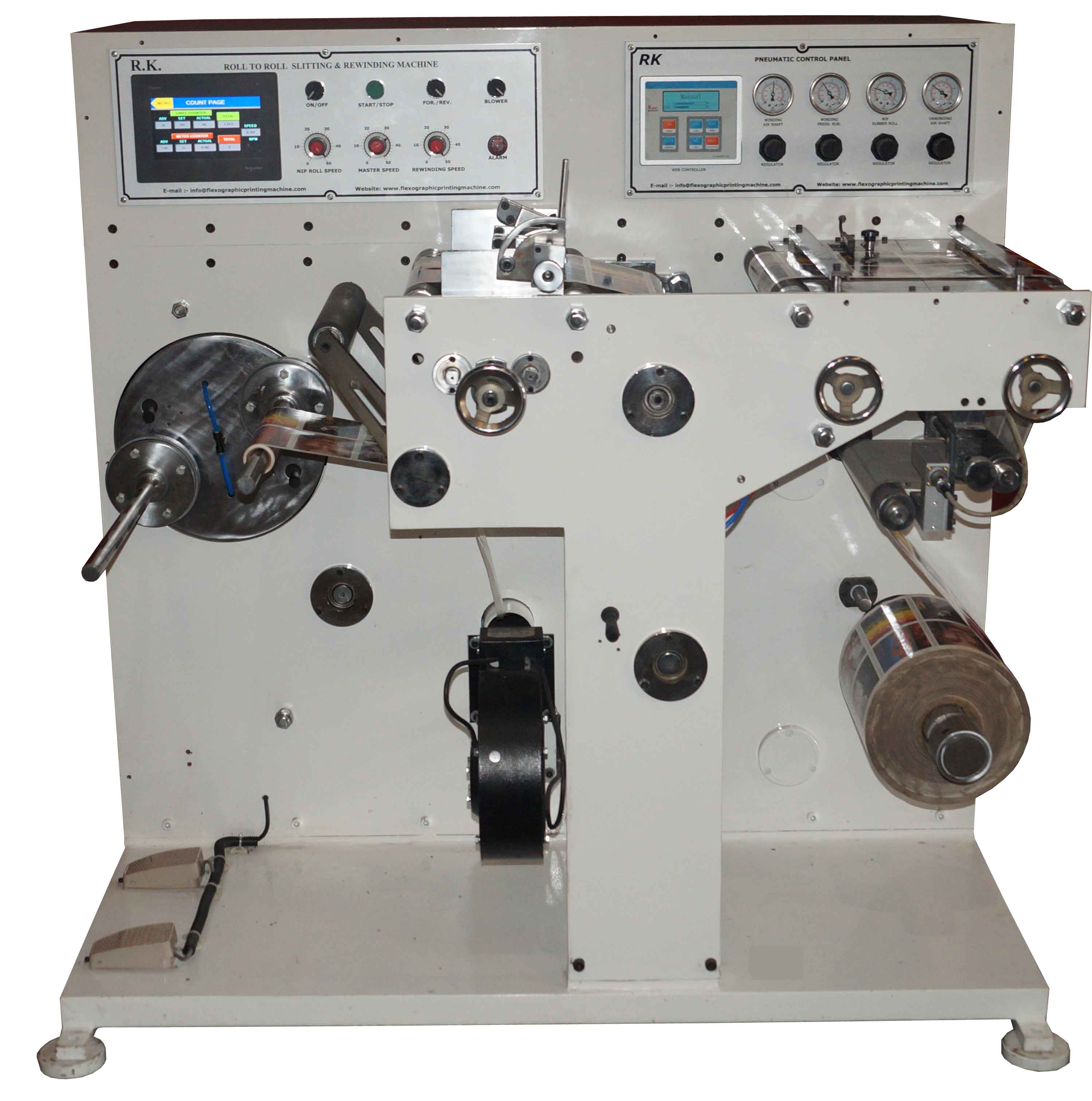 Roll to Roll Slitting and Turret Rewinding Machine