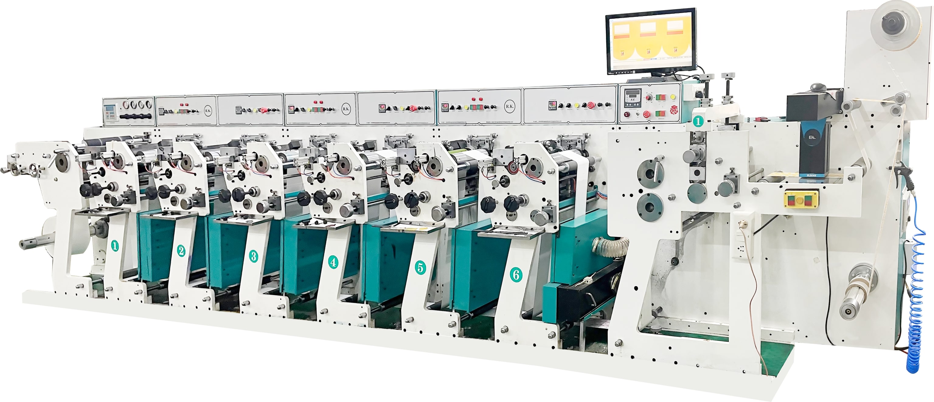 MFM-Nice-P-250-6 Colour With Hot Air Dryer System