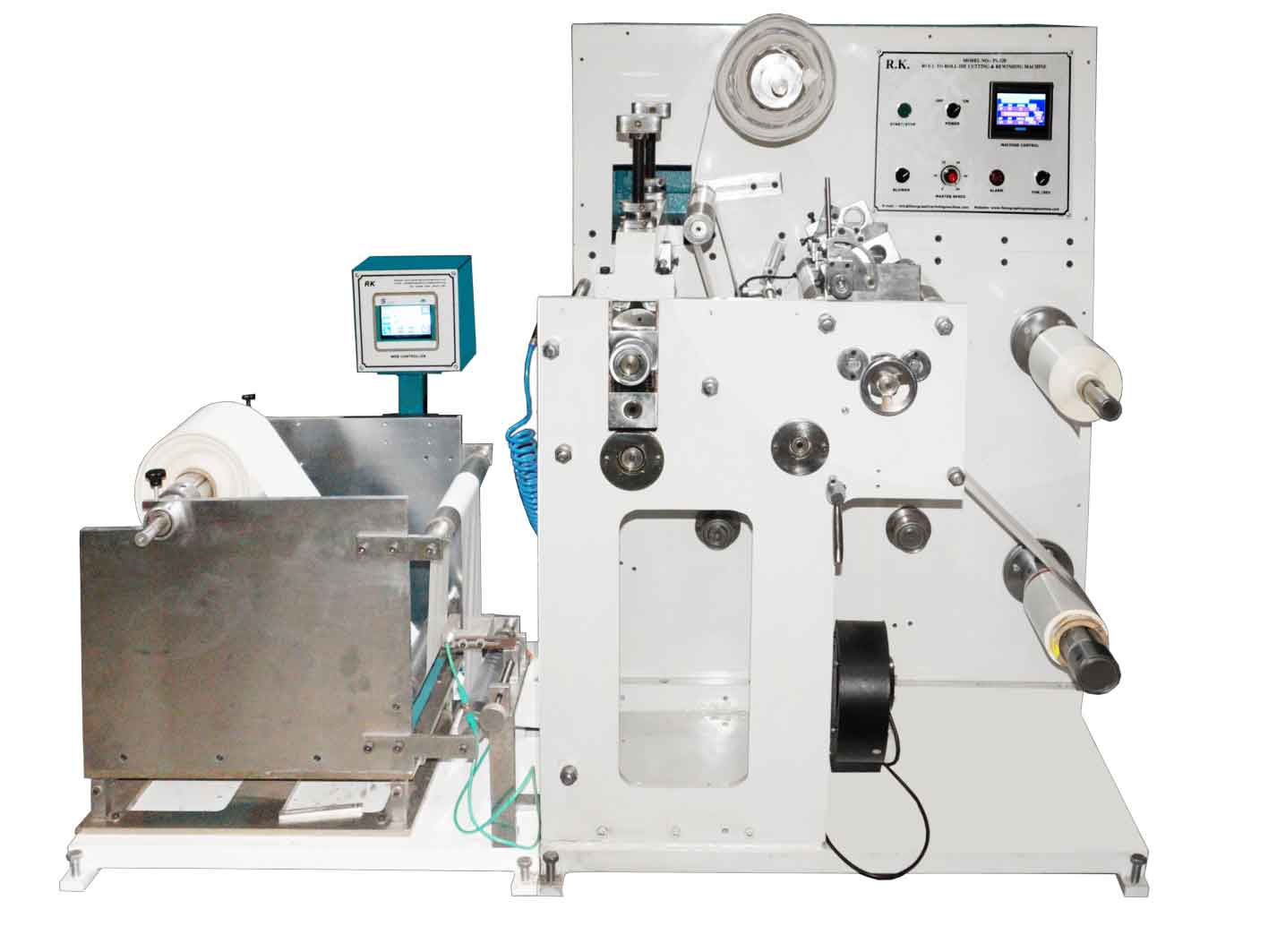 RK-PS-320 Roll to Roll Rotary Die Cutting With Online Slitting Machine